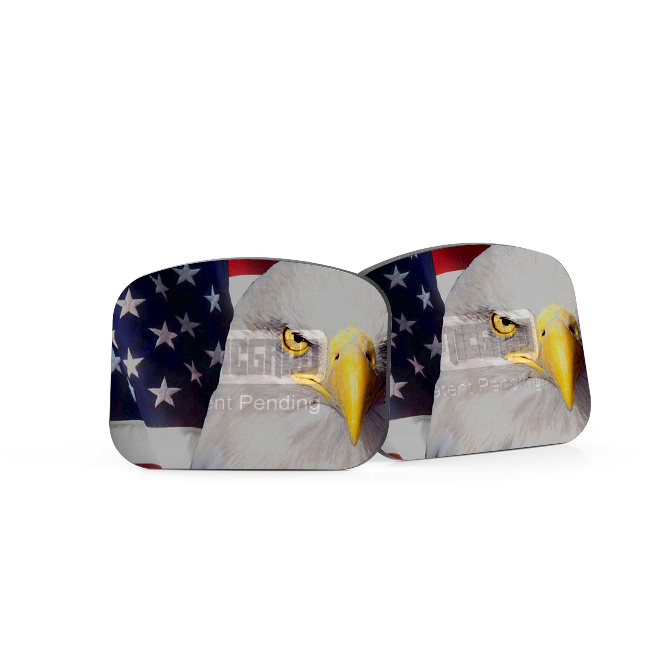 2x OpticGard Trainingscover für Holosun EPS Bald Eagle American Flag