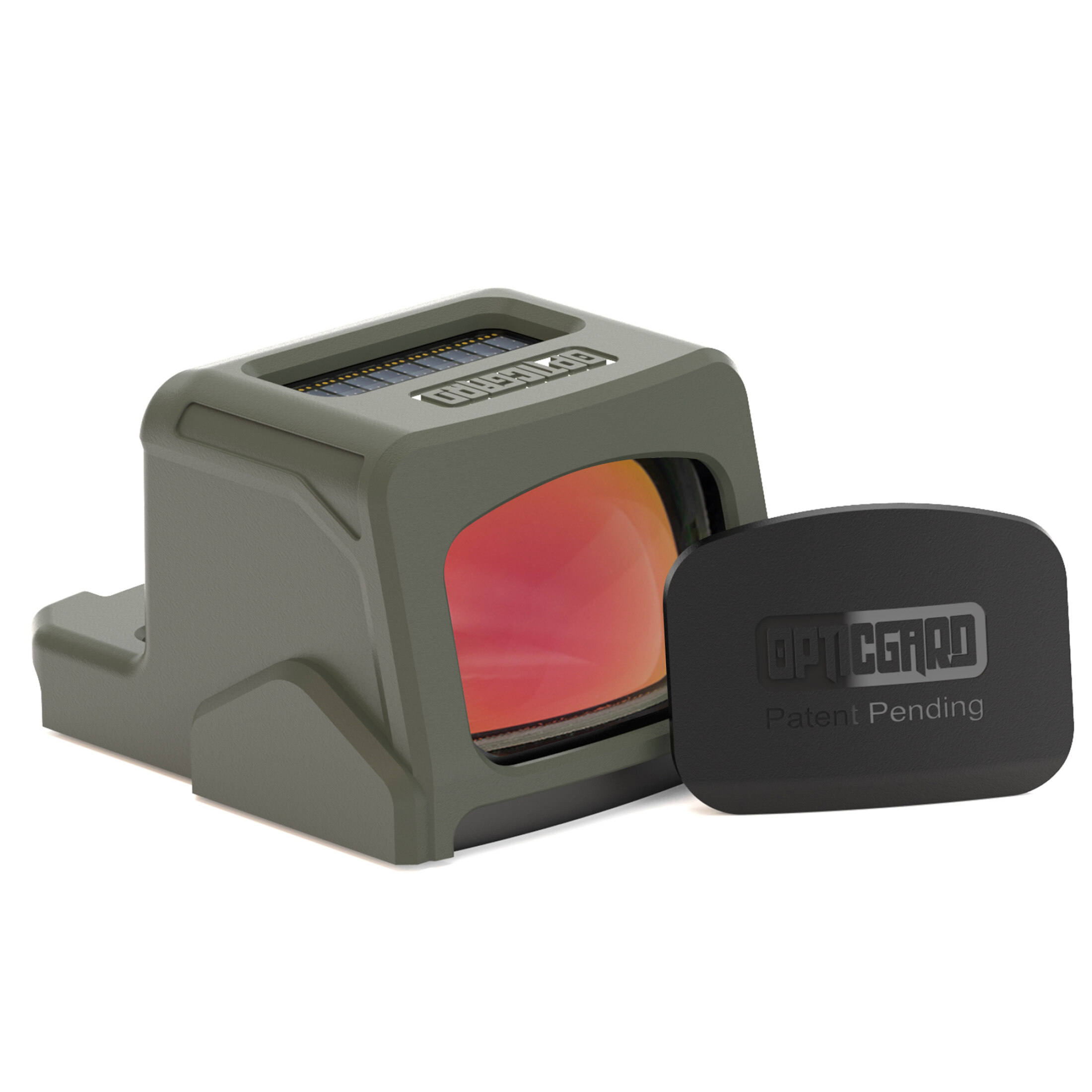 Capa de proteção OpticGard para mira óptica, compatível com Holosun EPS, na cor OD Green.