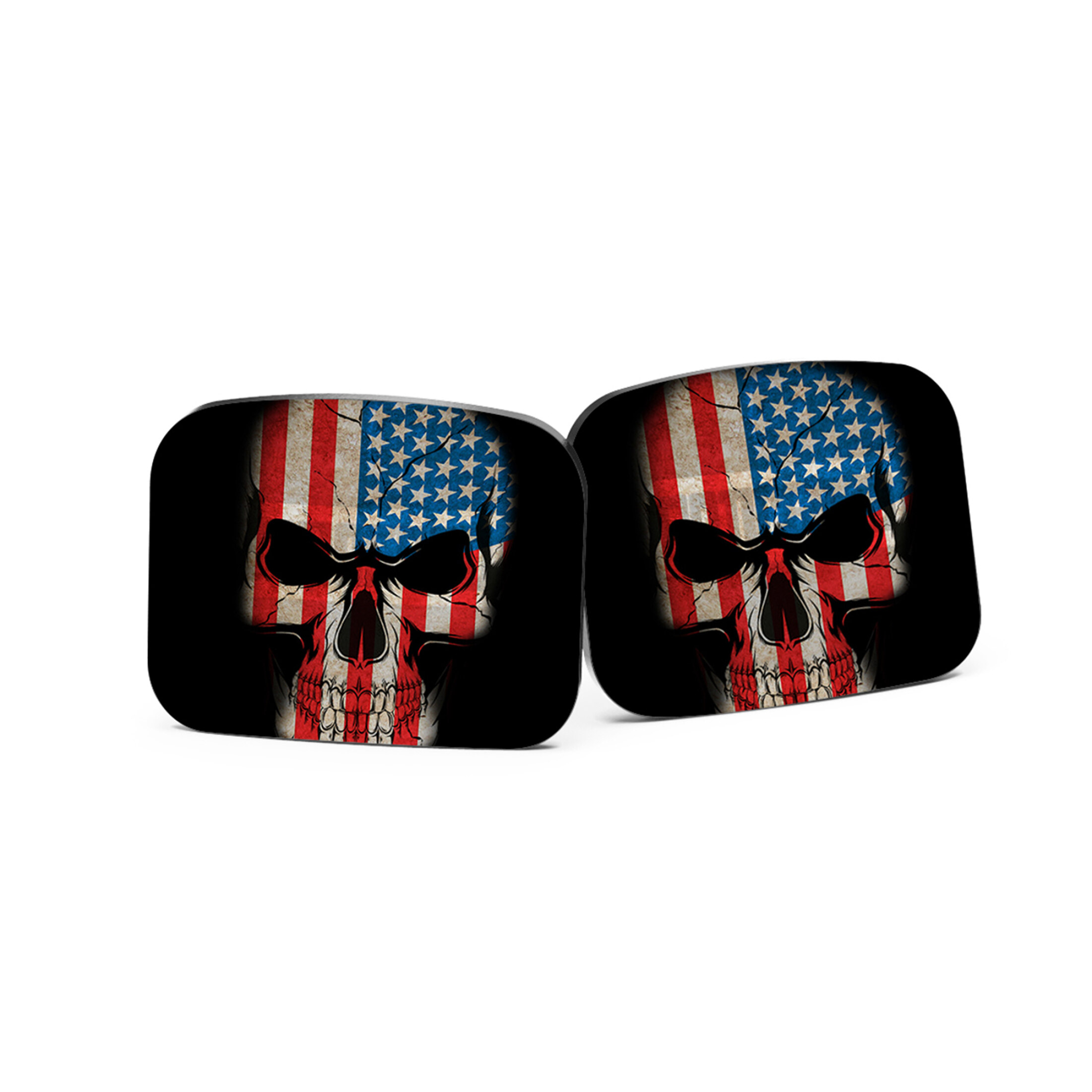 2 Stück OpticGard Trainingsabdeckung für Holosun EPS CARRY Carry Us Flag Skull #2