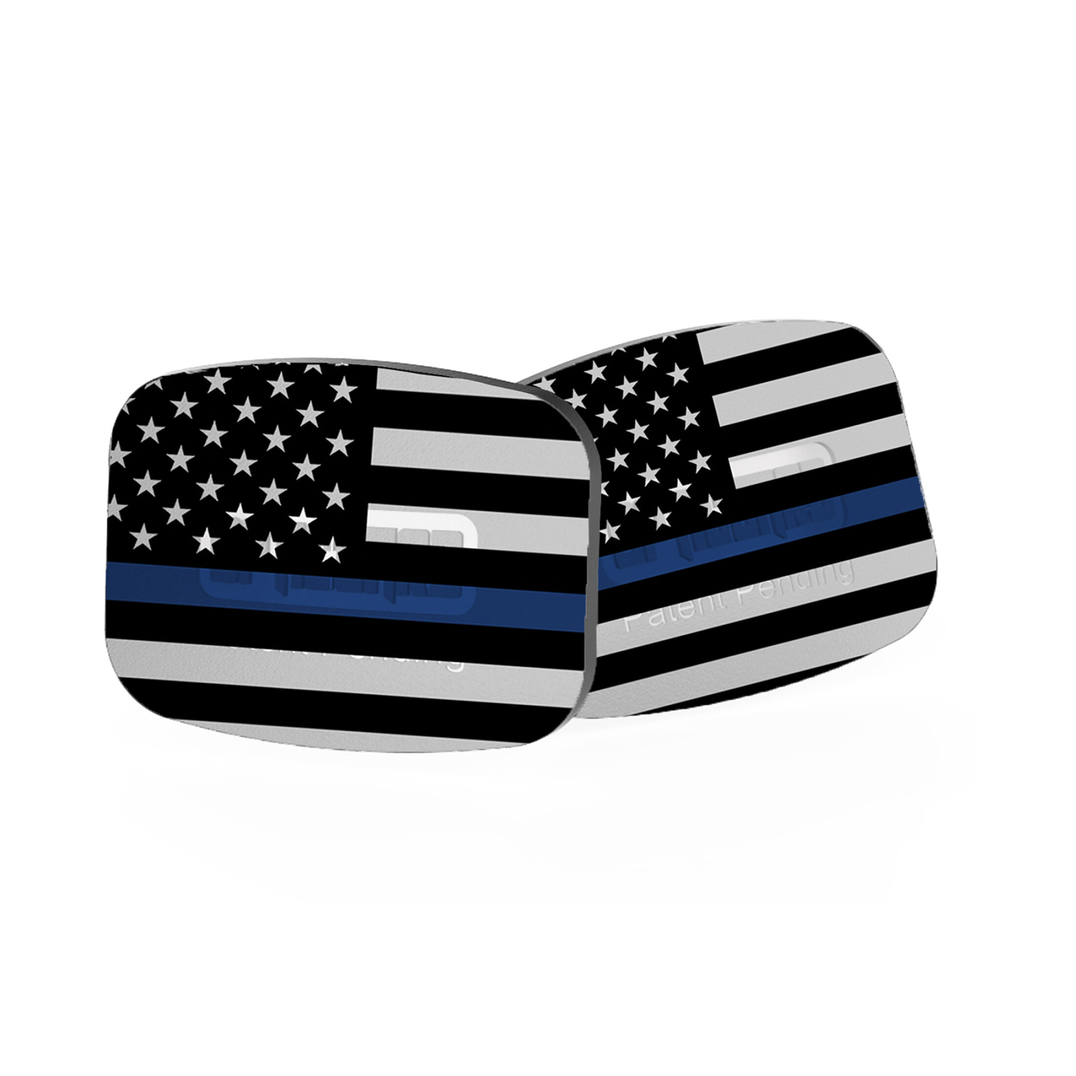 2 beskyttelser OpticGard til Holosun 508T-X2 i farve Thin Blue Line Flag.